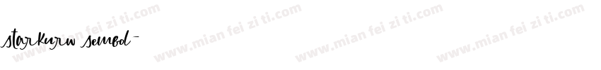 starkurw sembol字体转换